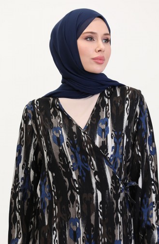 Navy Blue Praying Dress 4483AB-04