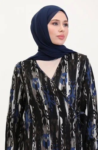 Side-Tie Prayer Dress 4483AB-04 Navy Blue 4483AB-04