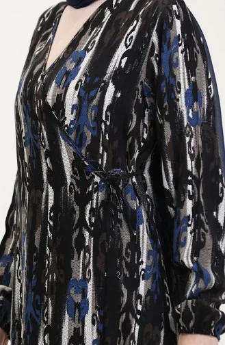 Side-Tie Prayer Dress 4483AB-04 Navy Blue 4483AB-04