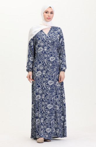 Navy Blue Prayer Dress 4483AD-01