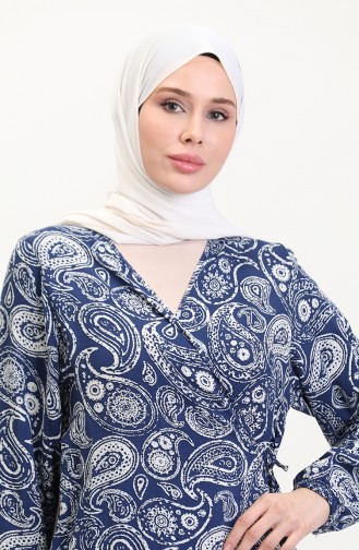 Navy Blue Prayer Dress 4483AD-01