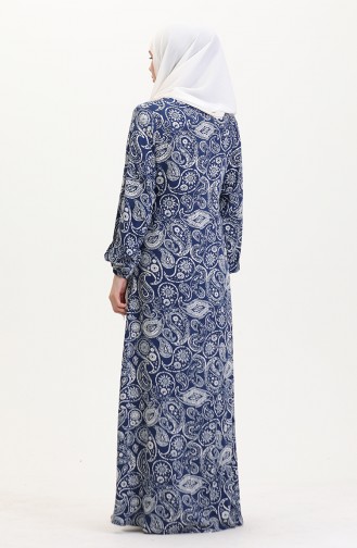 Navy Blue Prayer Dress 4483AD-01