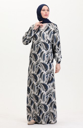 Navy Blue Praying Dress 4483AF-01