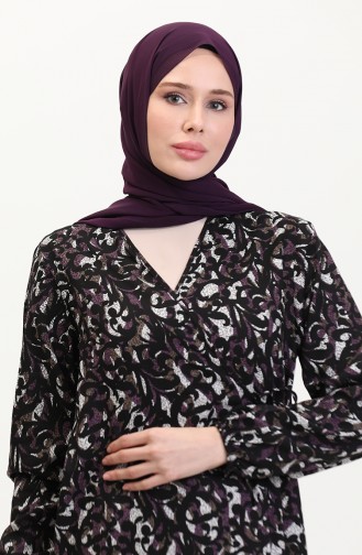 Robe de Prière Plum 4483AL-02
