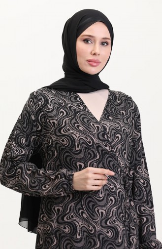 Robe de Prière Noir 4483V-02