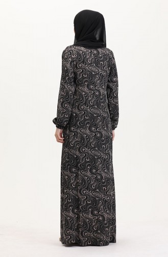 Robe de Prière Noir 4483V-02