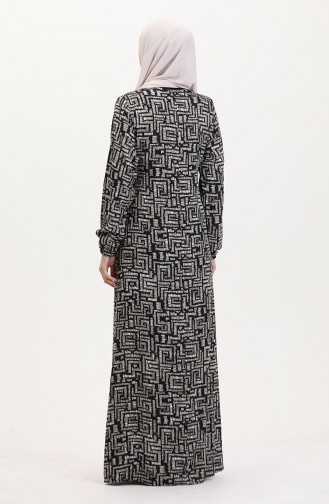 Black Praying Dress 4483Z-01