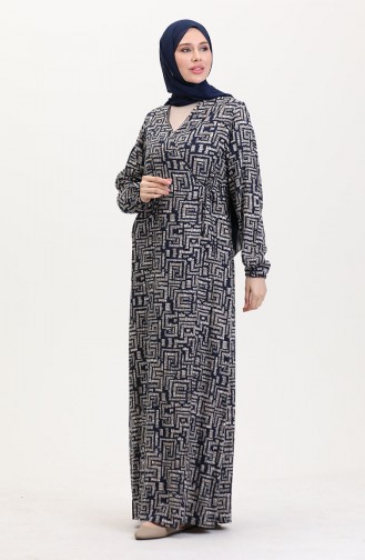 Navy Blue Praying Dress 4483Z-02