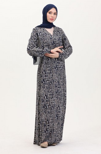 Navy Blue Praying Dress 4483Z-02