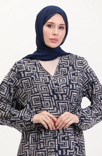 Navy Blue Praying Dress 4483Z-02