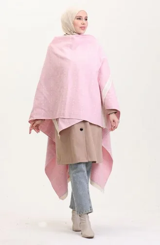 Poncho Schultertuch 2008-01 Altrosa 2008-01