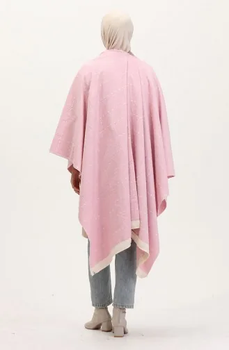 Poncho Schultertuch 2008-01 Altrosa 2008-01