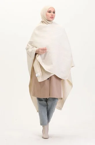 Poncho-Schulterschal 2009-01 Creme 2009-01