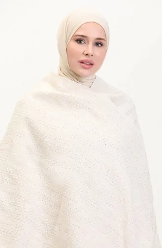 Poncho-Schulterschal 2009-01 Creme 2009-01