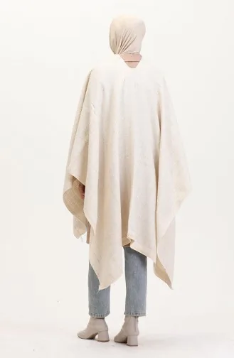 Poncho-Schulterschal 2009-01 Creme 2009-01