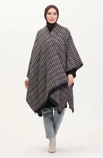 Dunkelblau Poncho 2010-01