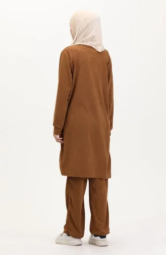 Tunic Trousers Two Piece Set 0568-04 Tan 0568-04