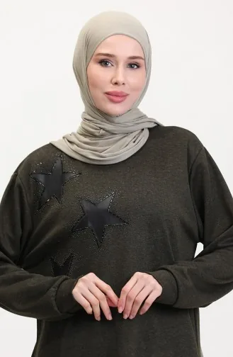 Ensemble Deux Pièces Tunique Et Pantalon Stoned 0569-01 Kaki 0569-01