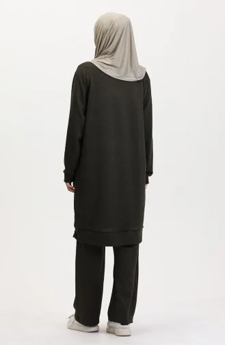 Ensemble Deux Pièces Tunique Et Pantalon Stoned 0569-01 Kaki 0569-01