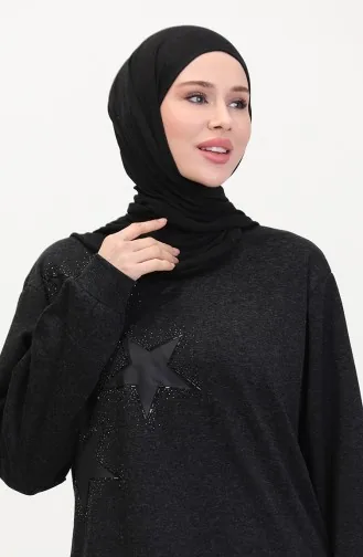 Stoned Tunic Trousers Two Piece Set 0569-02 Smoke 0569-02