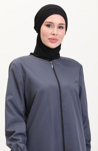 Smoke-Colored Modest Swimwear 9003-01