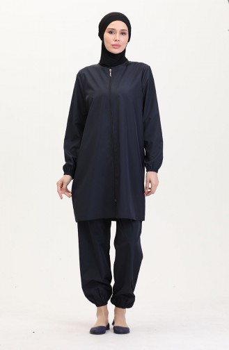 Maillot de Bain Hijab Bleu Marine 9003-02