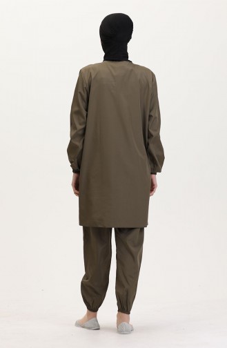 Maillot de Bain Hijab Khaki 9003-03