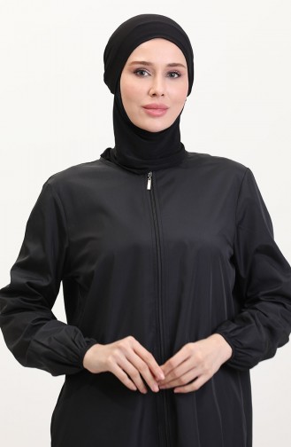 Maillot de Bain Hijab Noir 9003-04