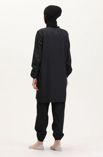 Maillot de Bain Hijab Noir 9003-04
