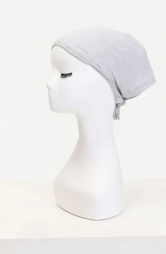 Haube Aus Gekämmter Baumwolle 7002-07 Silbergrau 7002-07