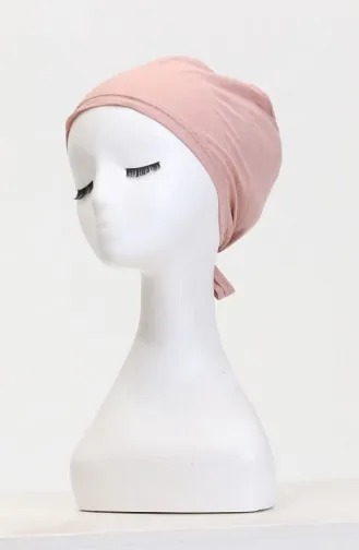 Effen Gekamde Katoenen Muts 7002-08 Dusty Rose 7002-08