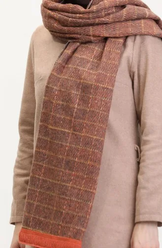 Châle Couleur brique 1023-01