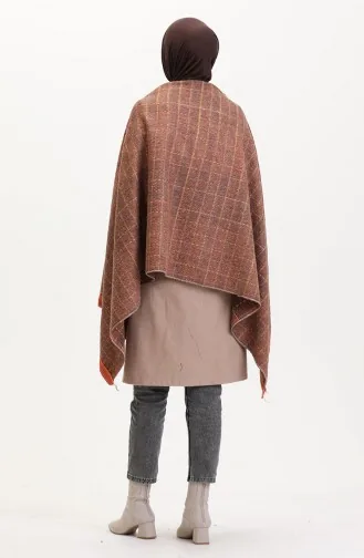 Châle Couleur brique 1023-01