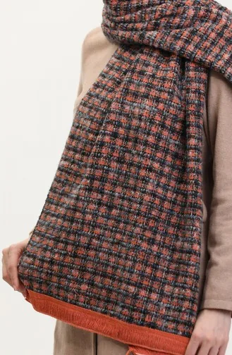 Châle Couleur brique 1028-01