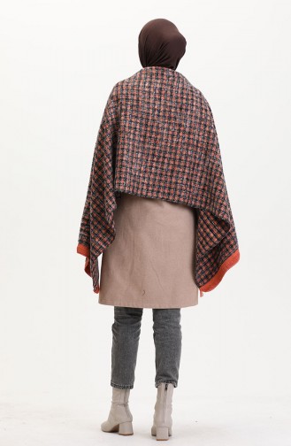 Brick Red Shawl 1028-01