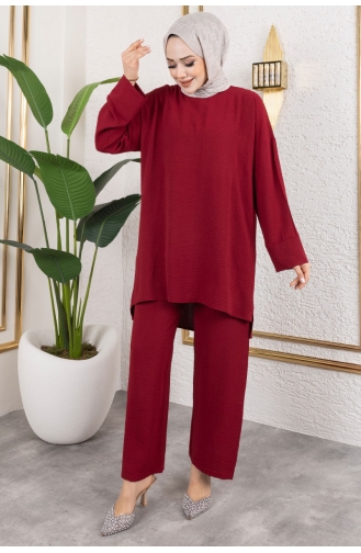Claret Red Suit 001-03