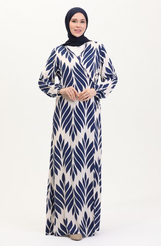 Navy Blue Praying Dress 4483AP-03