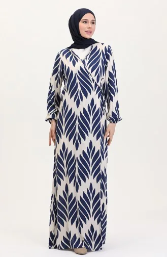 Side-Tie Prayer Dress 4483AP-03 Navy Blue 4483AP-03