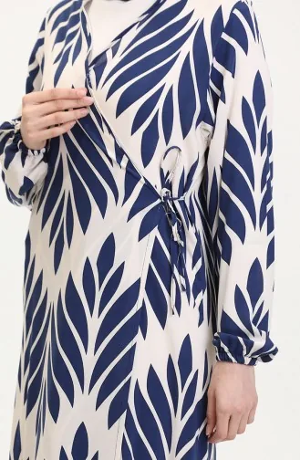 Side-Tie Prayer Dress 4483AP-03 Navy Blue 4483AP-03