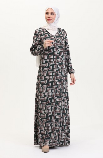 Robe de Prière Khaki 4483AG-01