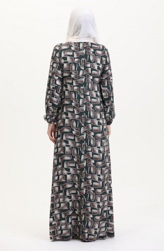 Robe de Prière Khaki 4483AG-01