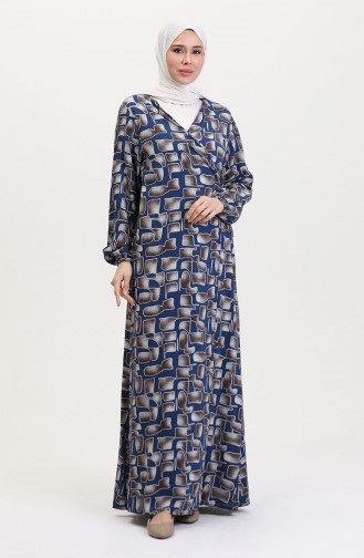 Blau Gebetskleid 4483AG-02