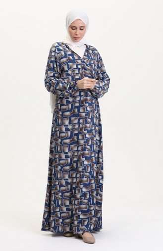 Blau Gebetskleid 4483AG-02