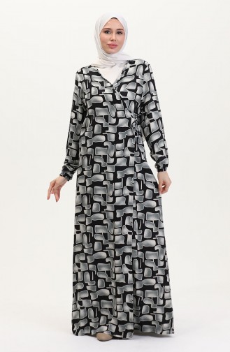 Robe de Prière Noir 4483AG-04