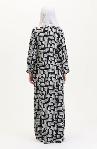 Robe de Prière Noir 4483AG-04