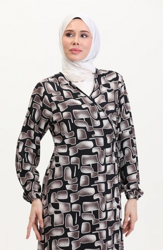 Robe de Prière Noir 4483AG-05