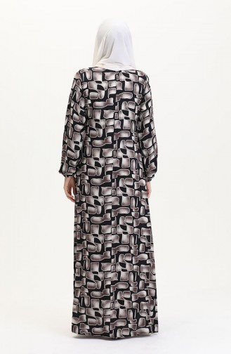 Robe de Prière Noir 4483AG-05