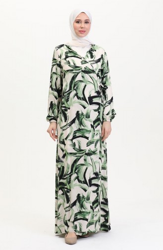 Robe de Prière Vert 4483AH-02