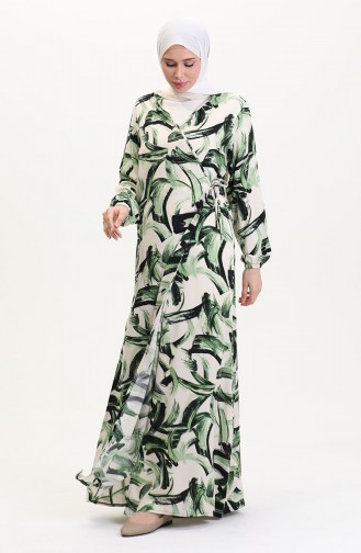 Robe de Prière Vert 4483AH-02