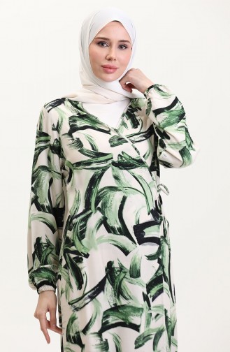 Robe de Prière Vert 4483AH-02